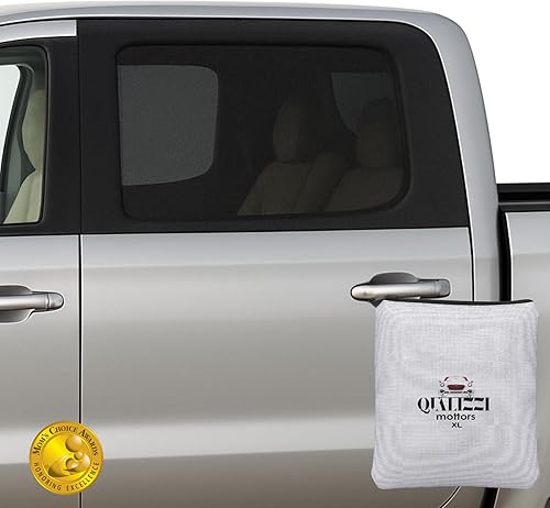 Miniatura 14 de Qualizzi® - Parasol para ventanas de utilitarios, tamaño XL, 14 tamaños, malla elástica y respirable para acampar, privacidad, insectos, protección