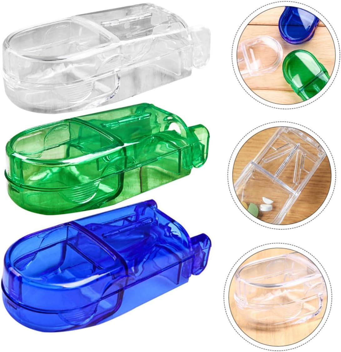 6pcs Tablet Cutters Pill Splitter Small Pills Cutting Tools Easy Splitter for Tablets