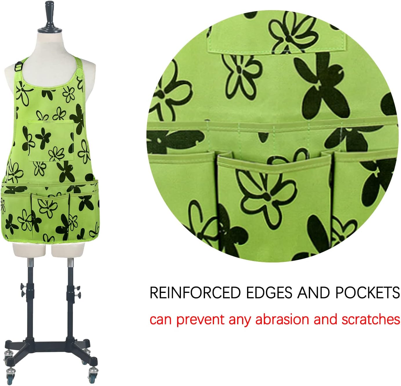 PATILWON Gardening Apron with Large Pockets for Women, 14 Pockets Waterproof Tool Apron, Work Apron Heavy Duty, Size M to XL - Image 6