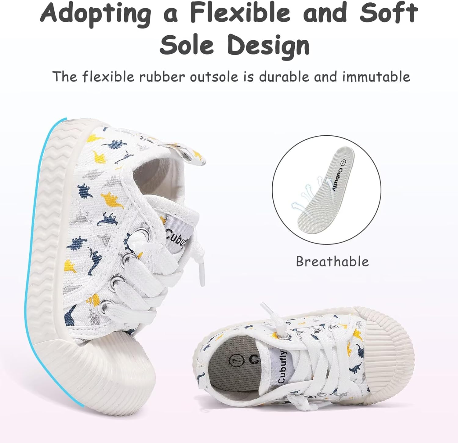 Toddler Shoes Boys Girls Slip On Canvas Sneakers - Image 4