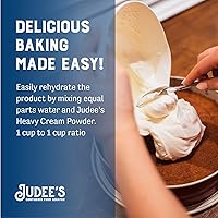 Vista 5 de Judee's Gluten Free Crema en polvo pesada – Crema de café en polvo apta para dieta cetogénica – Crema en polvo estable para salsas y sopas – Mezcla