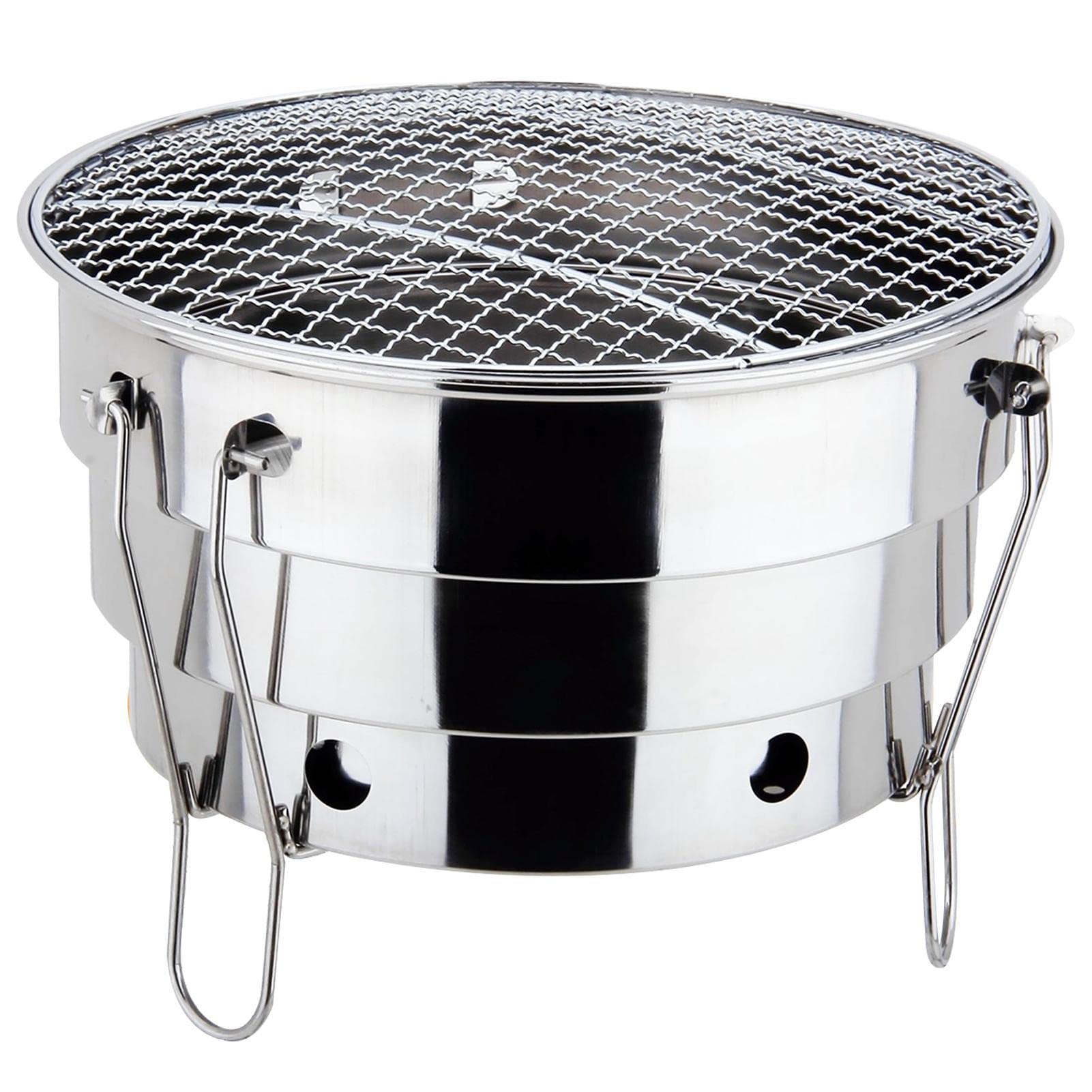 Barbecue portatile per barbecue – Compatta da viaggio, griglia per | barbecue in acciaio , facile da trasportare, griglia multifunzione a carbonella per cucinare in interni ed esterni,