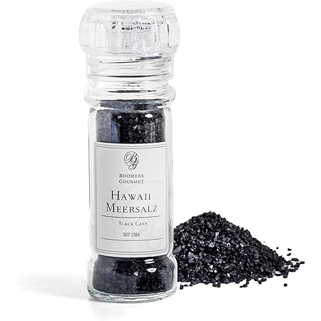 Boomers Gourmet Hawaii Meersalz Black Lava Salzmuhle 100 G Amazon De Lebensmittel Getranke