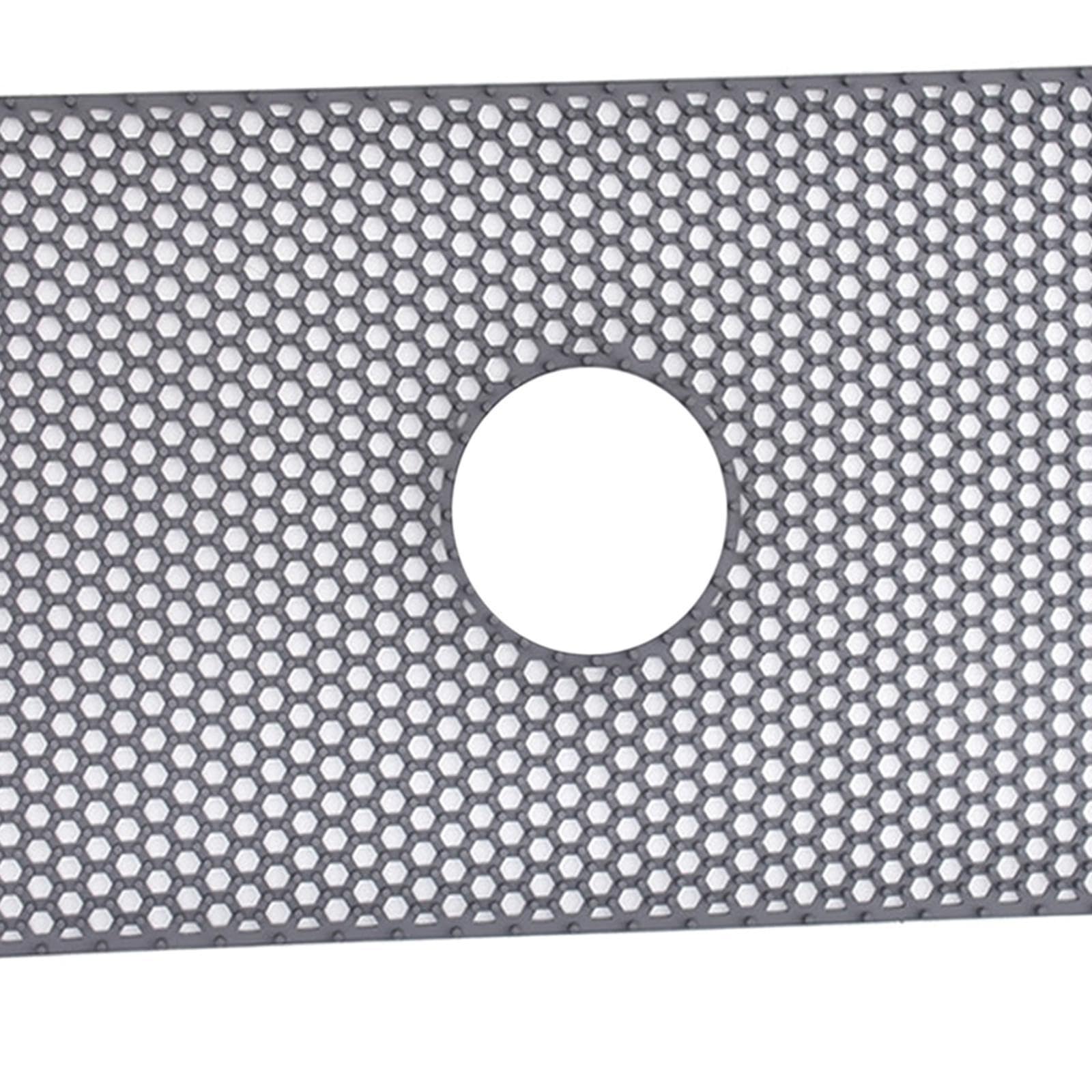 Spülbeckenmatte, Spülbeckenschutz, Hitzebeständig, Flexibel, Vielseitig Einsetzbar, Abflussmatte, Kratzschutz für Gläser Und Spülbecken, Mittelloch