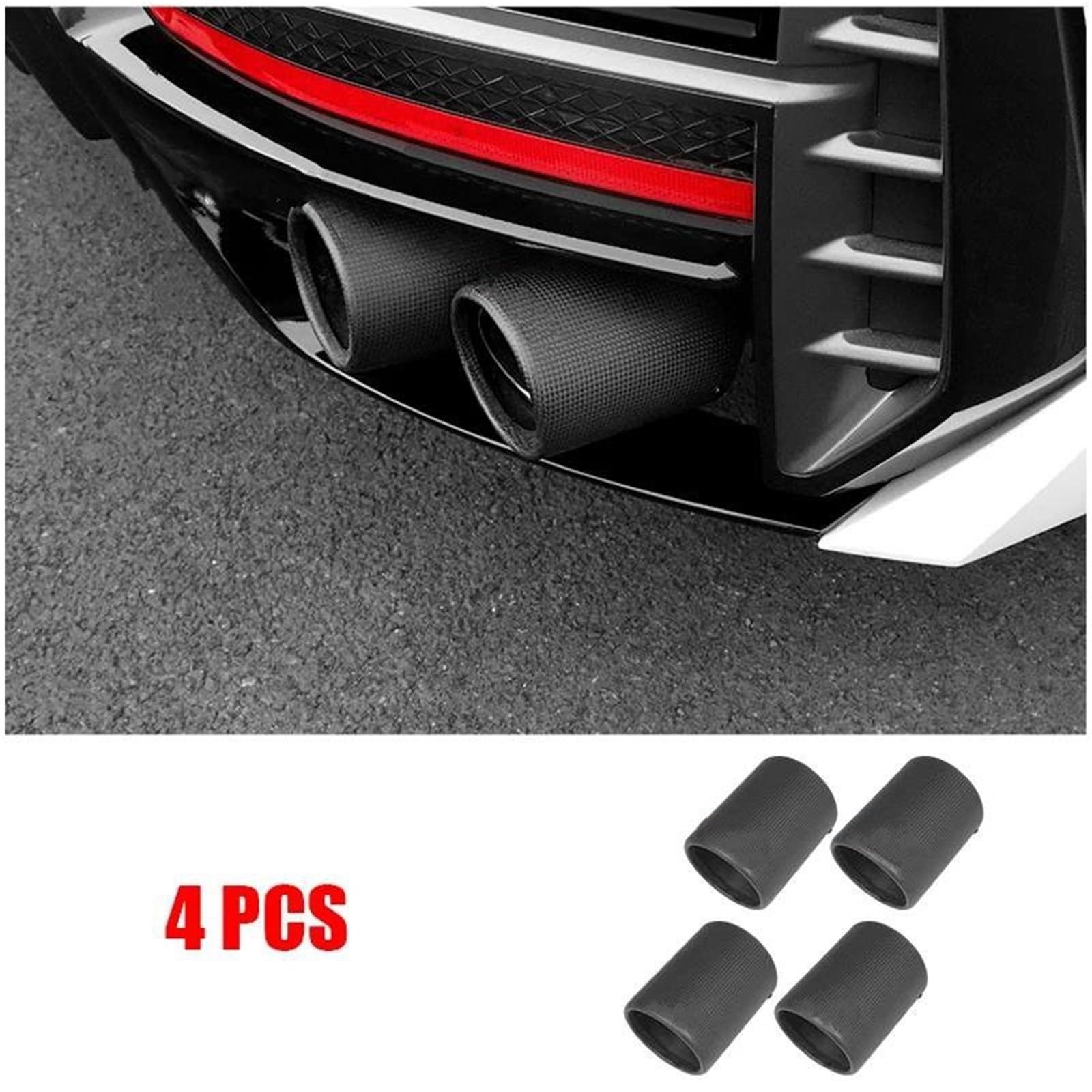 Dla DODGE Dla Attitude GT Dla GAC Dla ​​Empow 2024 2025 Specjalny Matowy Błyszczący Tłumik Z Włókna Węglowego Uchwyt Rury Wydechowej Czarny Akcesoria(B)
