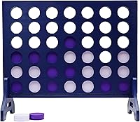 Vista 6 de Tailgating Pros Cuatro en una fila de color azul marino premium con funda de transporte - Juego de patio al aire libre de gran tamaño Jumbo