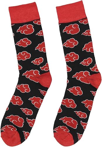 Vista 5 de Naruto Shippuden - Juego de 3 pares de calcetines más diseño Uzumaki de cristal de pinta, paquete de regalo