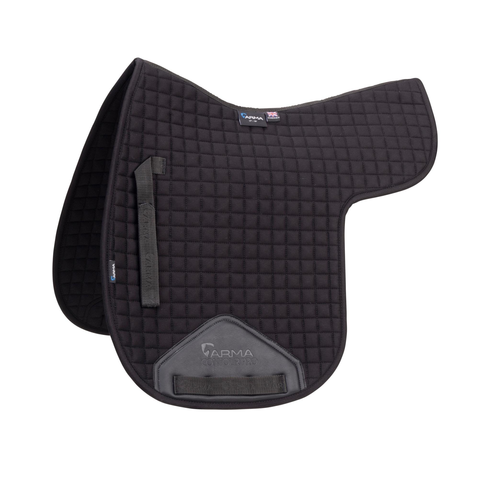 Shires ARMA Deluxe Cotton Numnah - Black 17-18"
