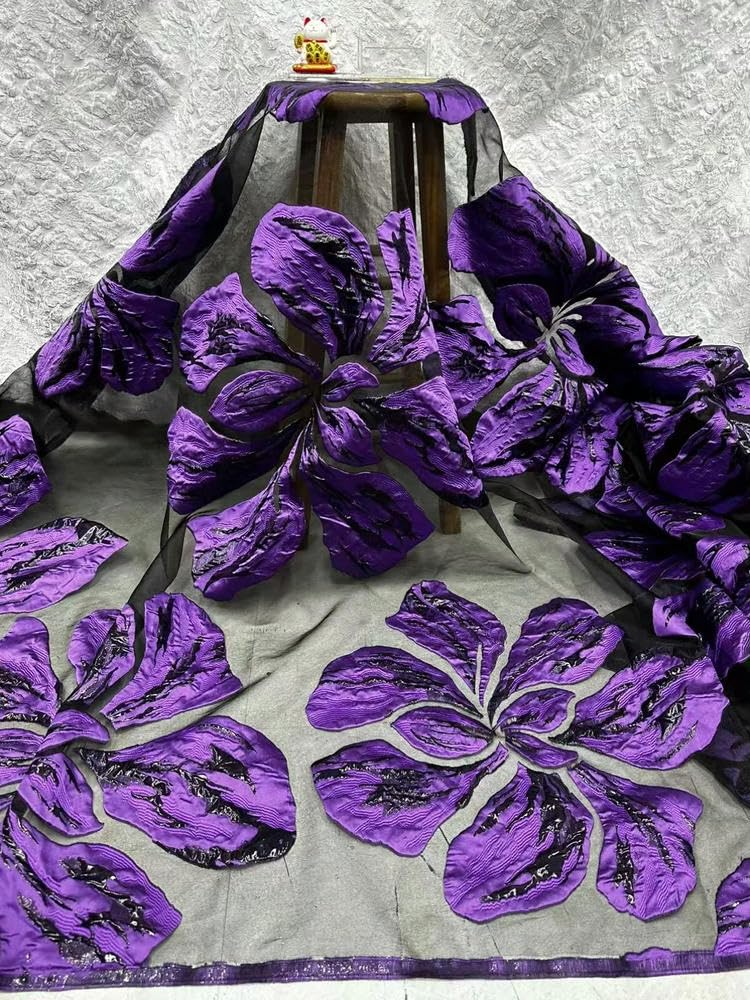 Afrykańska żakardowa brokatowa koronka tkanina organza koronkowa tkanina na imprezę sukienka materiał do szycia