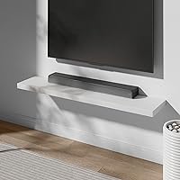 Vista 2 de Estante Flotante, Juego de 2 Estantes de Pared, 30 pulgadas de ancho x 12.75 pulgadas de profundidad x 2 pulgadas de alto, Estante Flotante de Pared