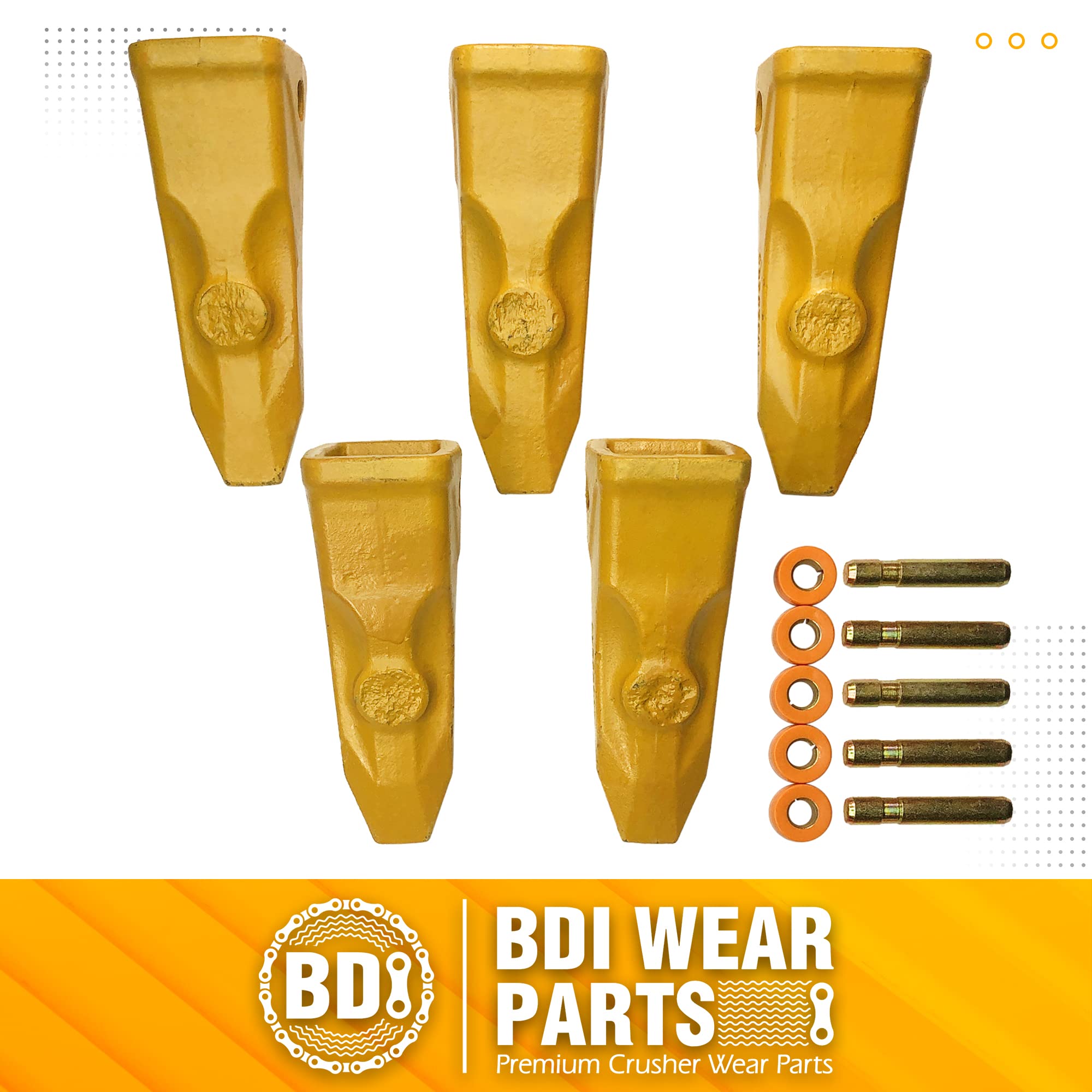 BDI Wear Parts Cat Bucket Teeth Combination of 1U3252RC Rock