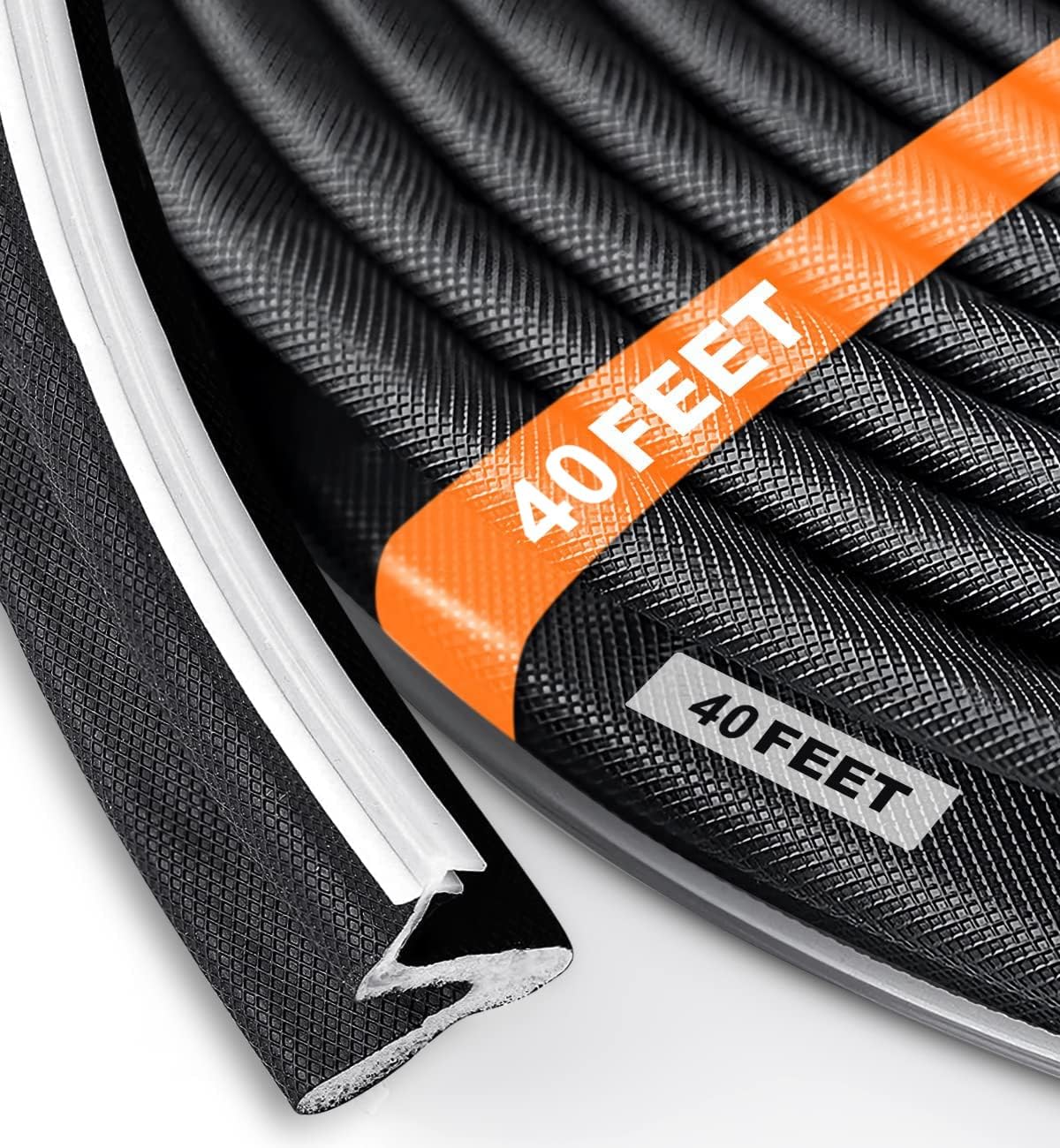 Buy 40 Feet Weather Stripping, Door Weather Stripping Door Seal Strip