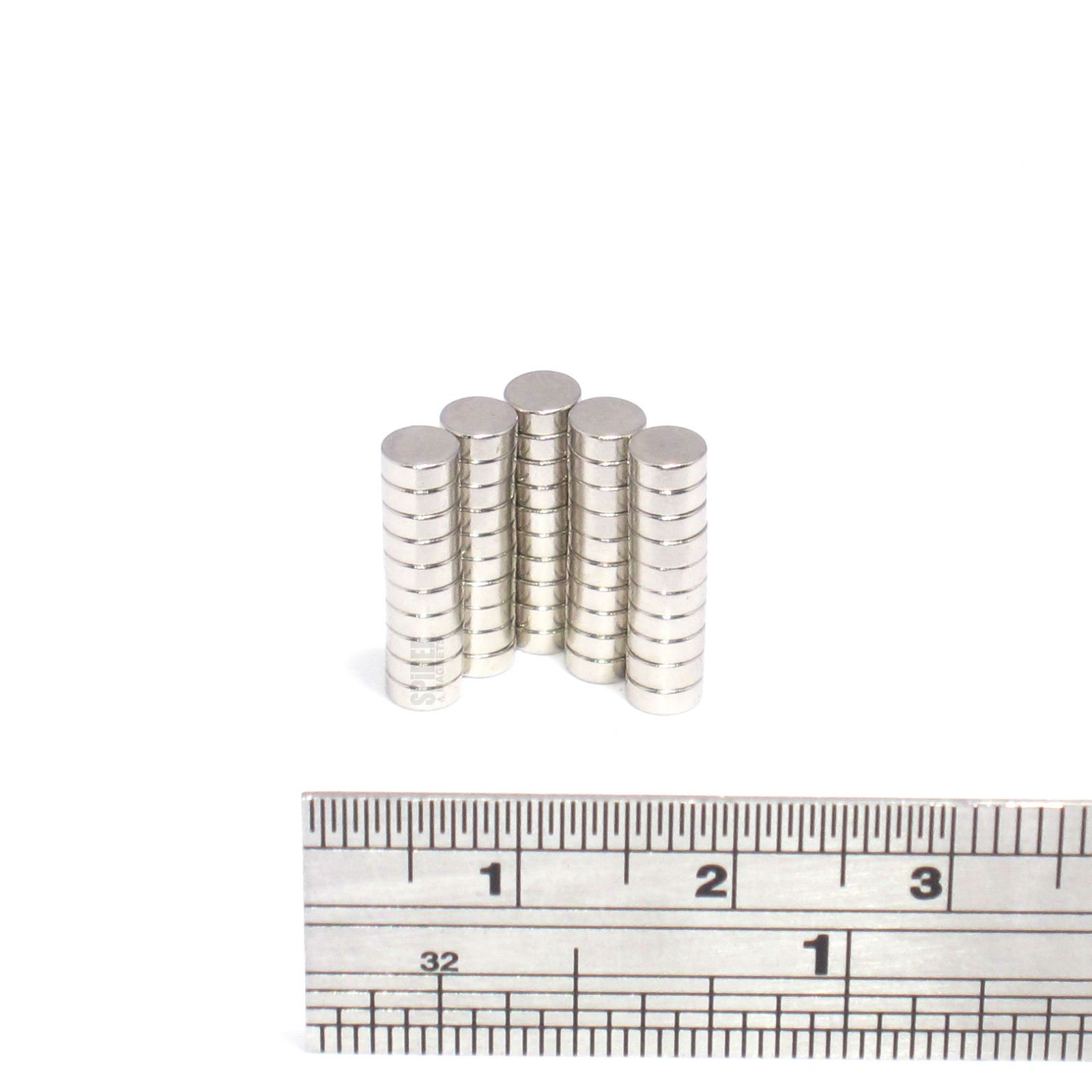 Spider MagneticsLtd 100 Magnets 4x1.5 mm Neodymium Disc small round magnet 4mm diameter x 1.5mm