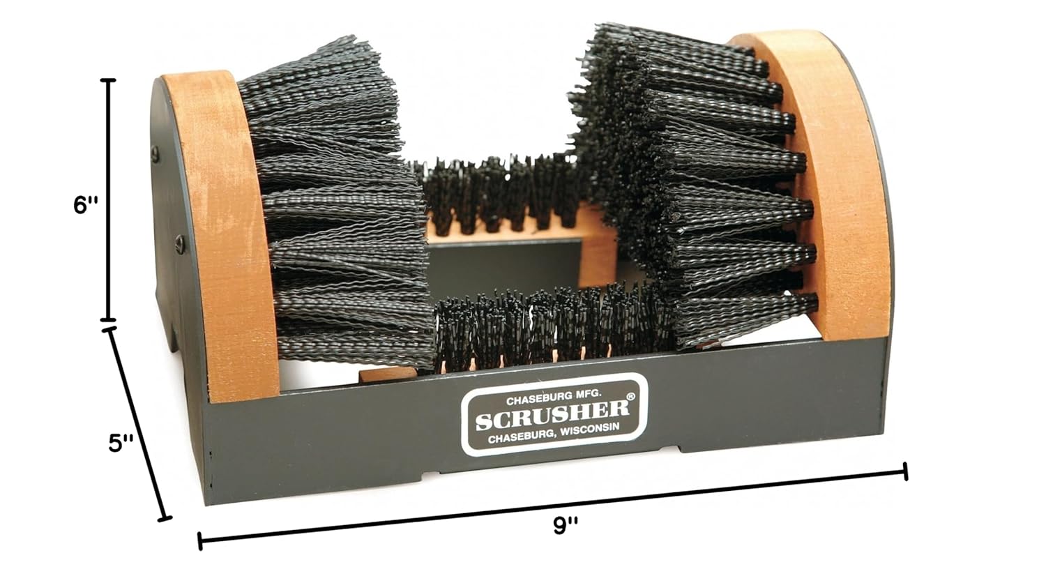 Boot Brush with Scraper, Black