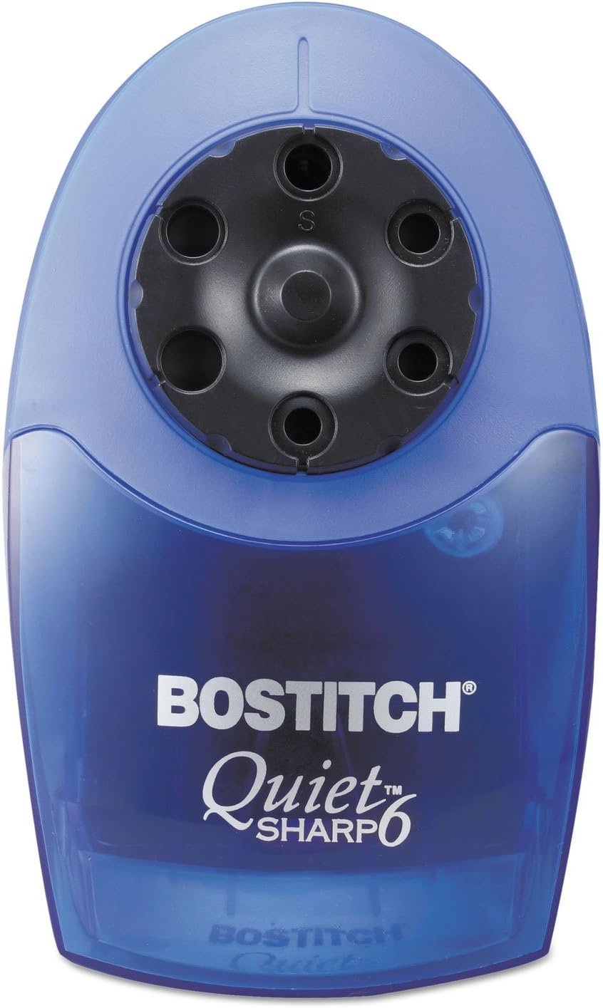 Bostitch EPS10HC QuietSharp 6 Classroom Electric Pencil Sharpener, Blue