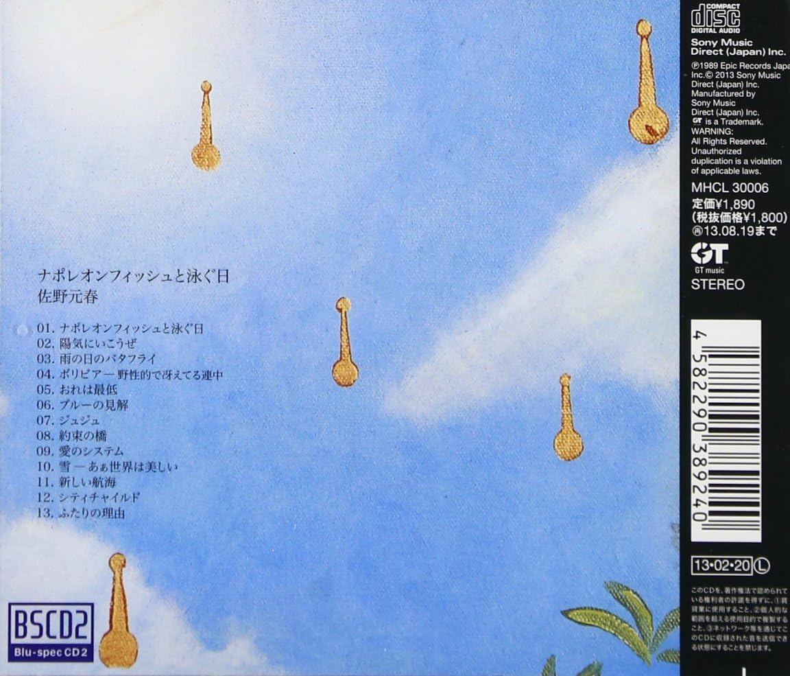 紙ジャケット Cd ナポレオンフィッシュと泳ぐ日 佐野元春 最大85 Offクーポン 佐野元春