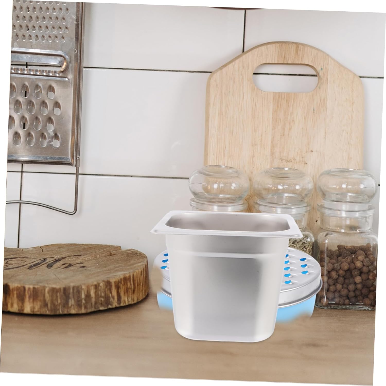 PRETYZOOM 4pcs Chafing Dish Deep Buffet Pans for Catering Restaurant Hotel Use Lightweight and Professional Food Serving Trays