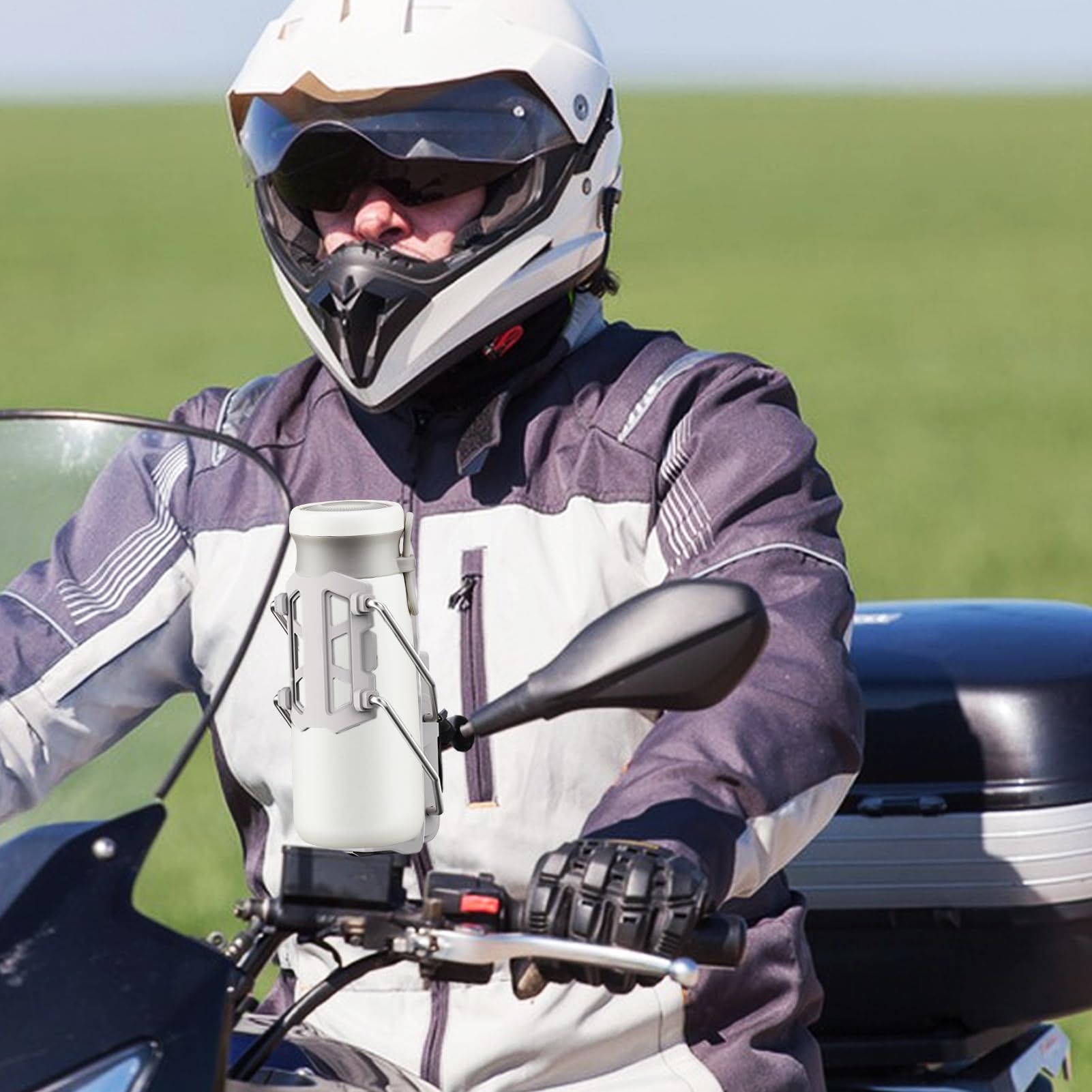 Portabotellas Bici Sujeción Adaptativa de Agarre Automático | Soporte para Manillar Para Ciclismo en Carretera Montaña y en Scooter Motocicleta