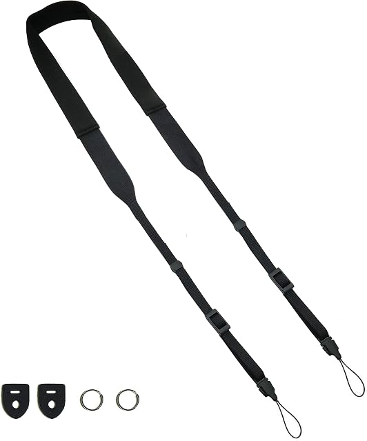 Lemmikki Soft Neoprene Washable Camera Strap for Dslr Camera (black)