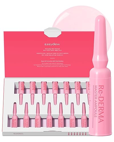 EASYDEW DW-EGF Peptide Re-DERMA Master Ampolla – Suero facial coreano antienvejecimiento para el cuidado de la piel – Reafirmante, restaura la
