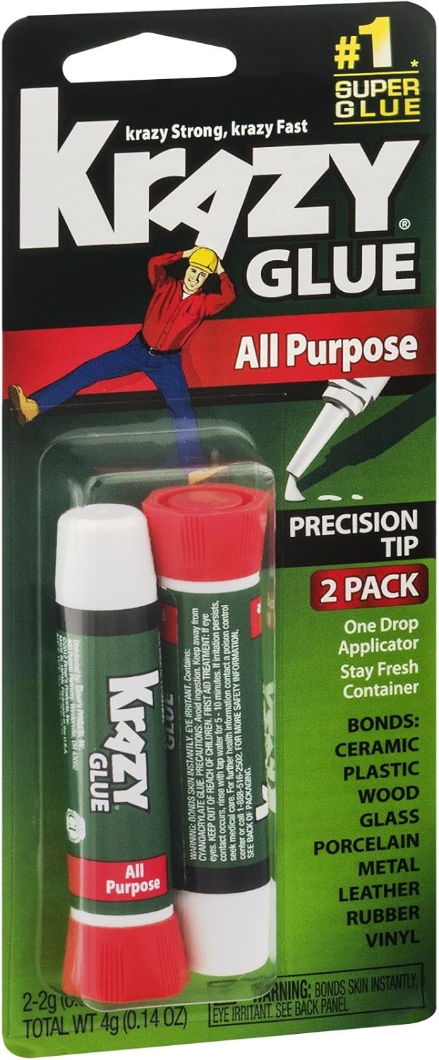 Krazy Glue KG517 2 Count Instant Krazy Glue® All Purpose Tube Amazon