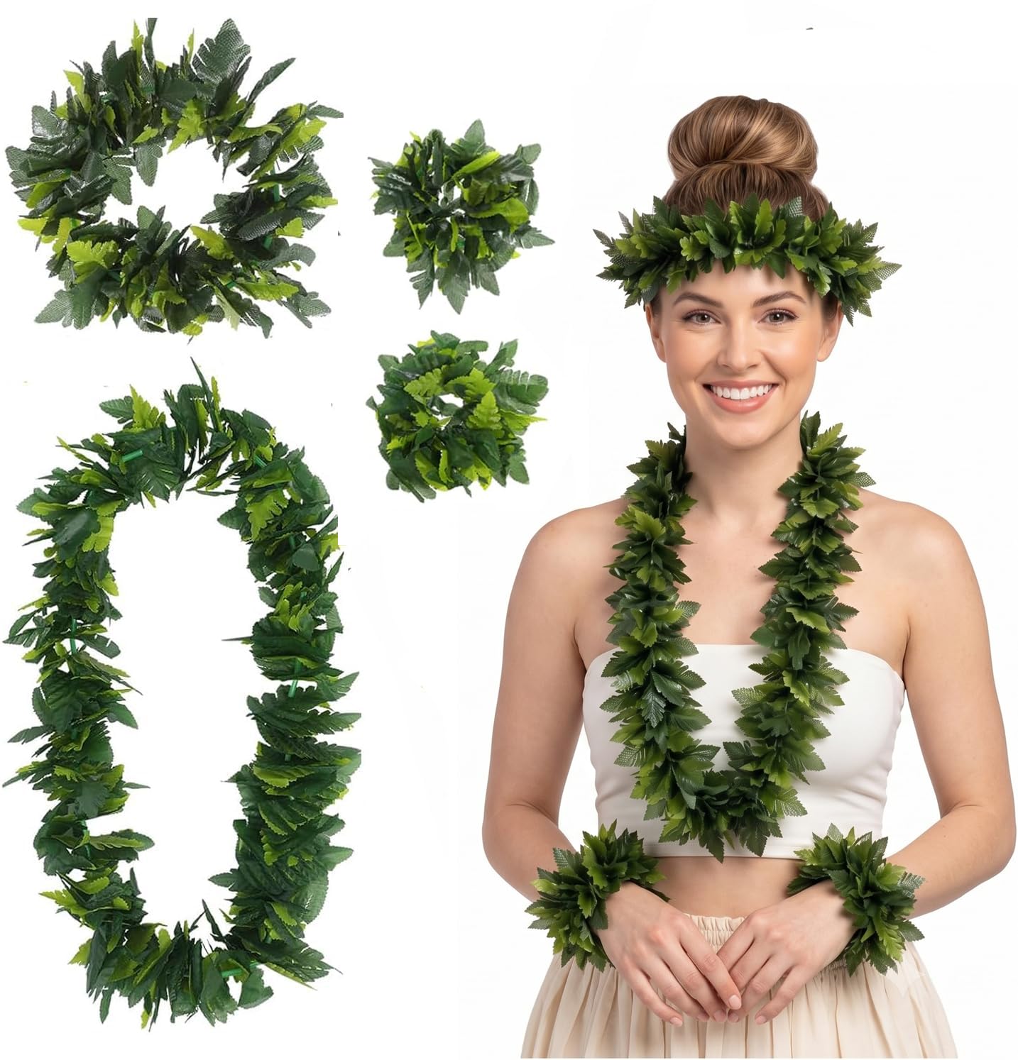 Amazon.com: Pretyzoom 4 Pcs Hawaiian Headpiece for Women, Hawaiian