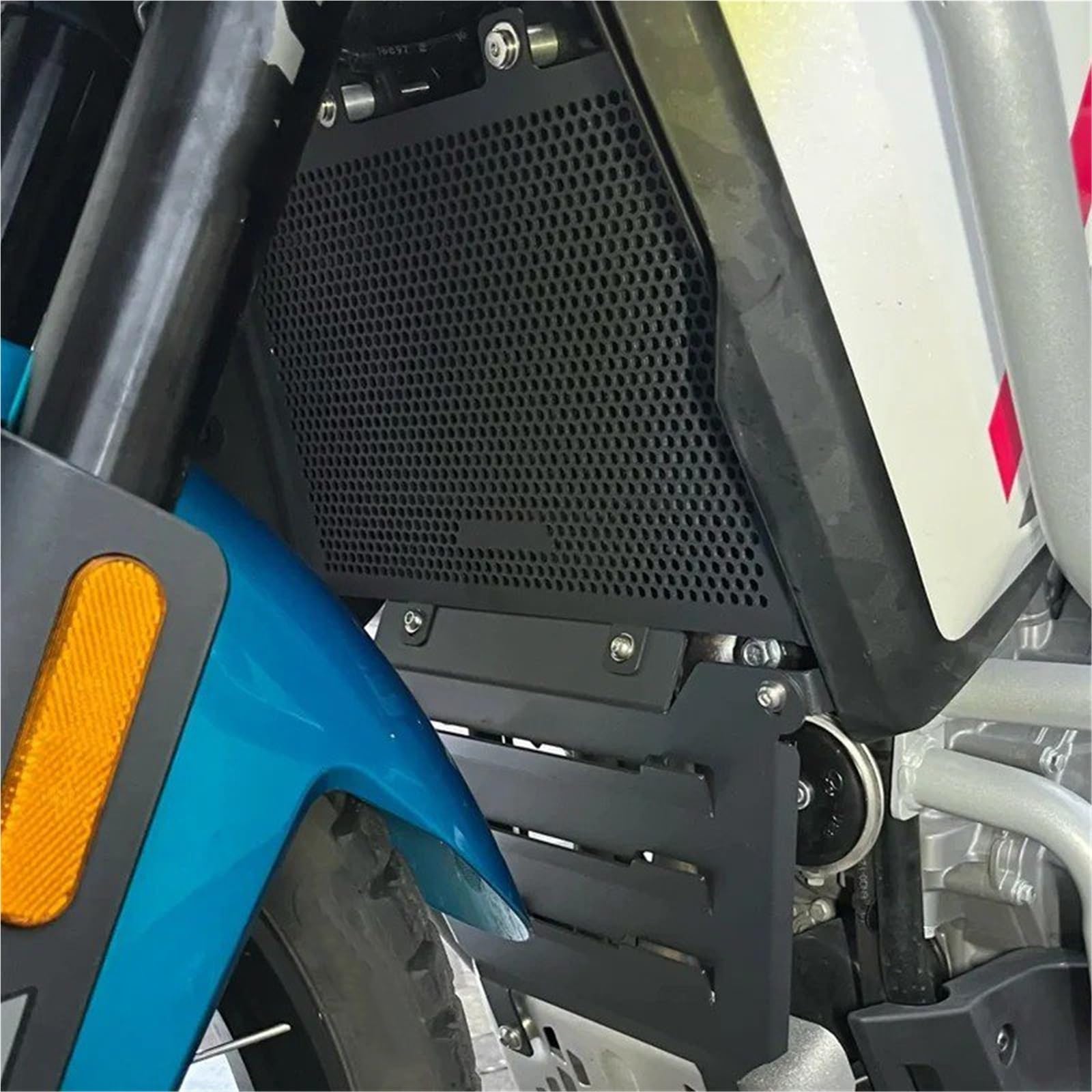 Motorrad Kühlerschutz Kühlerabdeckung Für CFMOTO 450MT 450 MT Für MT450 Für CF450MT 2024 2025 Motorrad Kühler Schutz Motor Abdeckung Protector(Black Set)