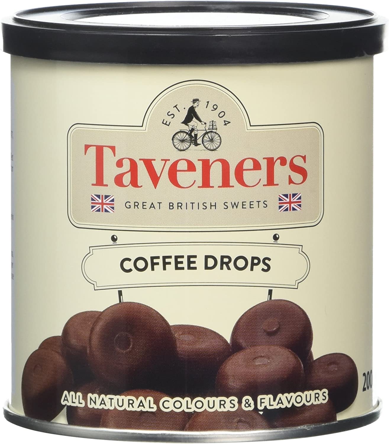 Taveners Coffee Travel Sweets Drop 200g - 3 pack