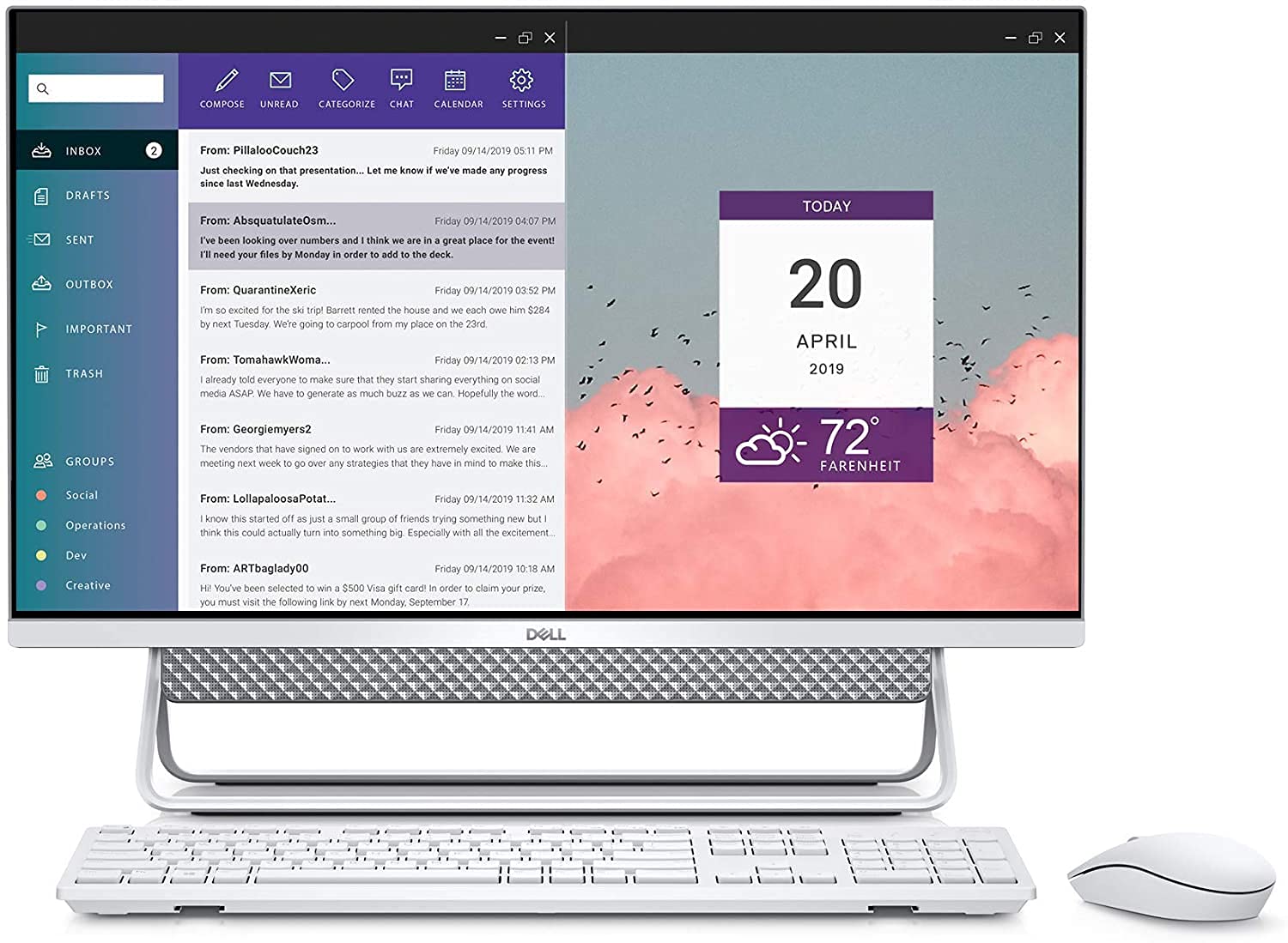 Dell Inspiron 27 7700 27-inch All-in-One PC (Latest Model) Core i7 11th Gen 1165G7 512GB PCIe SSD 16