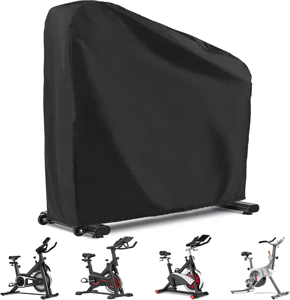 Capa de Bicicleta Ergométrica, Tecido Oxford Impermeável, Capa Impermeável 210 D para Bicicleta Ergométrica, Vertical Ciclismo Bicicletas Fitness Capa Protetora à Prova