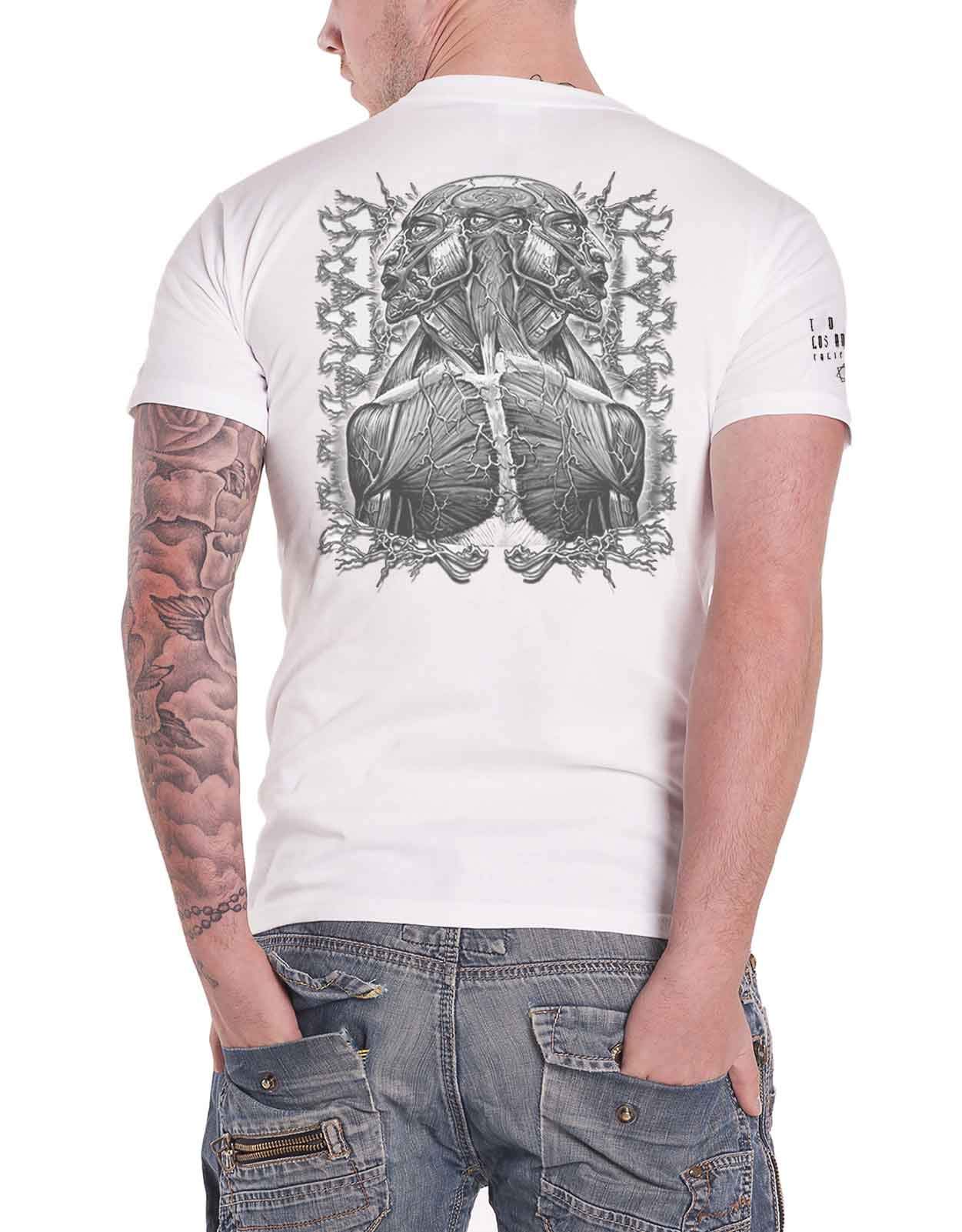 Tool T Shirt Double Image Lateralus Band Logo Nuovo Ufficiale Unisex Bianca Size XXL