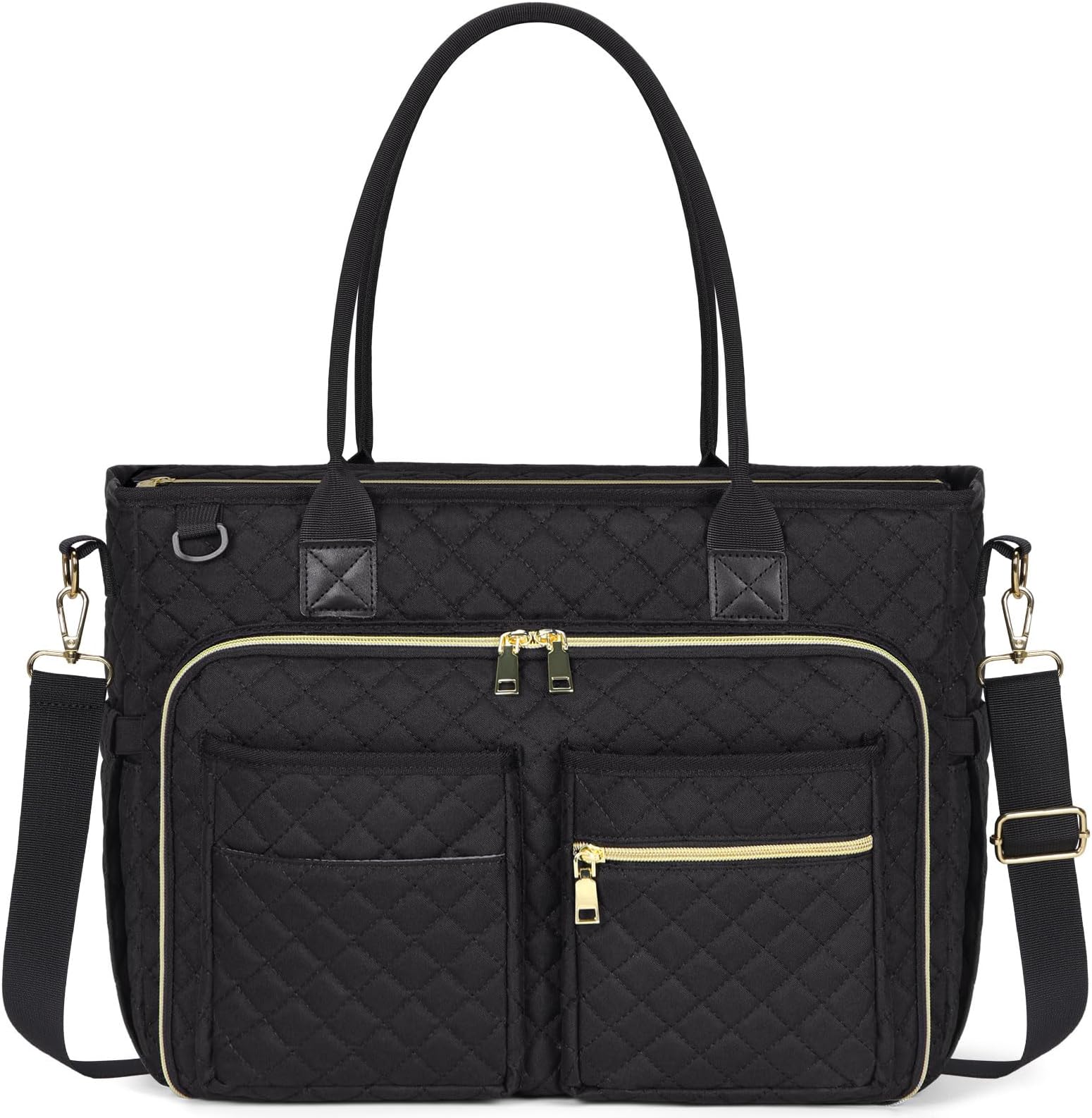 RAINSMORE Teacher Tote Bag Laptop Bag for Women Large Laptop Briefcase Nurse Work Tote Bag