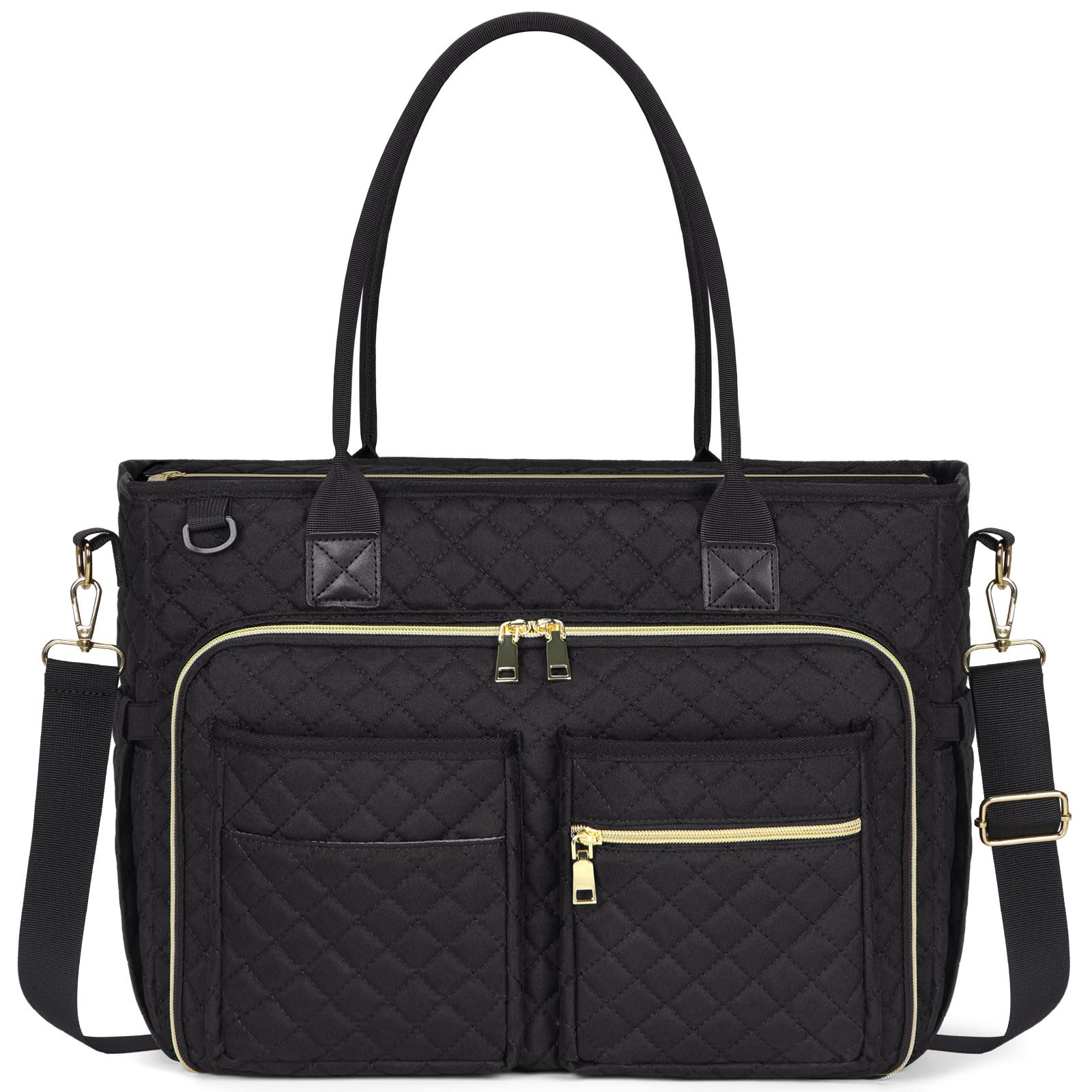 RAINSMORE Teacher Tote Bag Laptop Bag for Women Large Laptop Briefcase Nurse Work Tote Bag