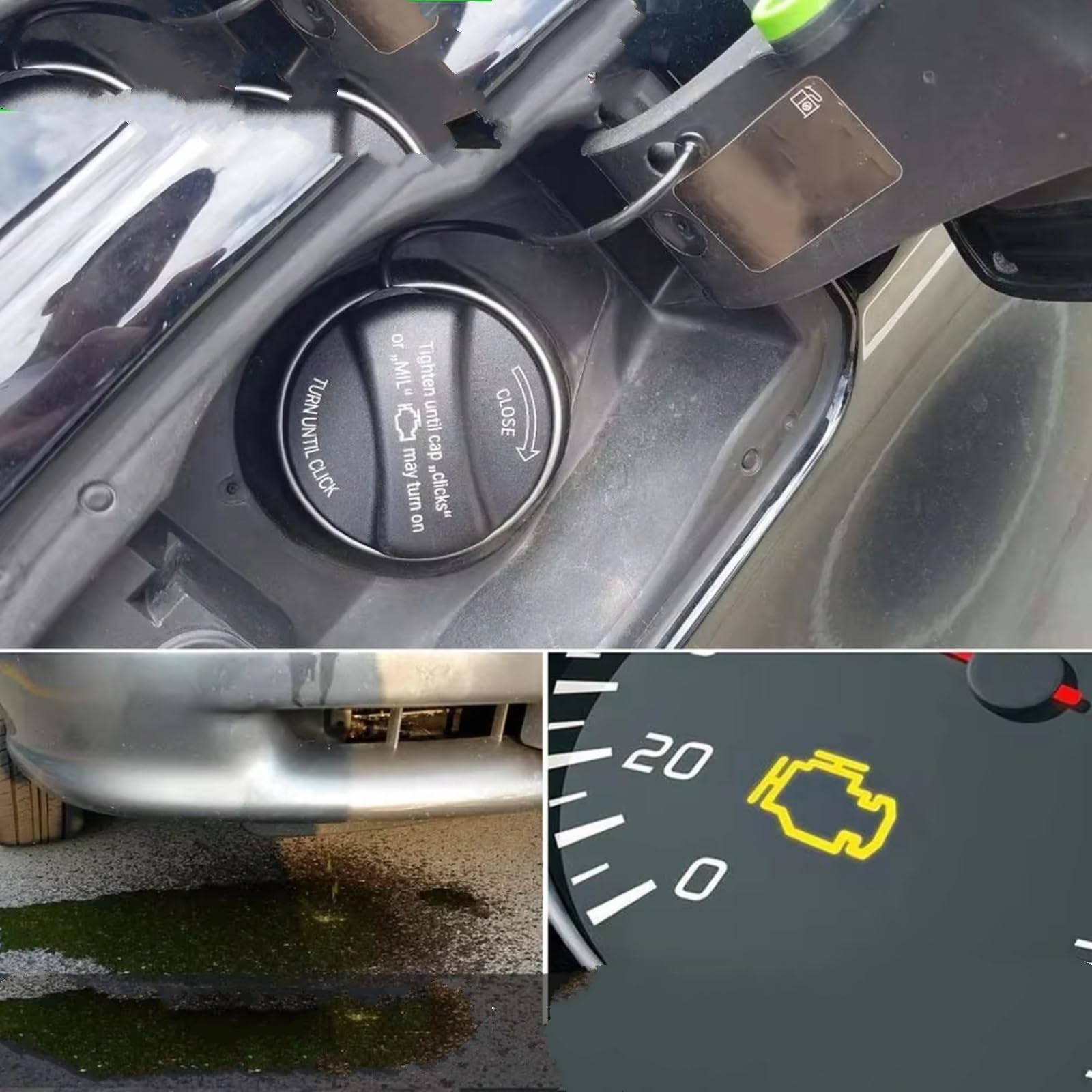Tappo del Serbatoio di Ricambio Compatibile con Mini per Cooper Tappo del Serbatoio del Carburante 2002-2018 per Clubman 2016-2018 16117222391 Tappo del Serbatoio del Carburante