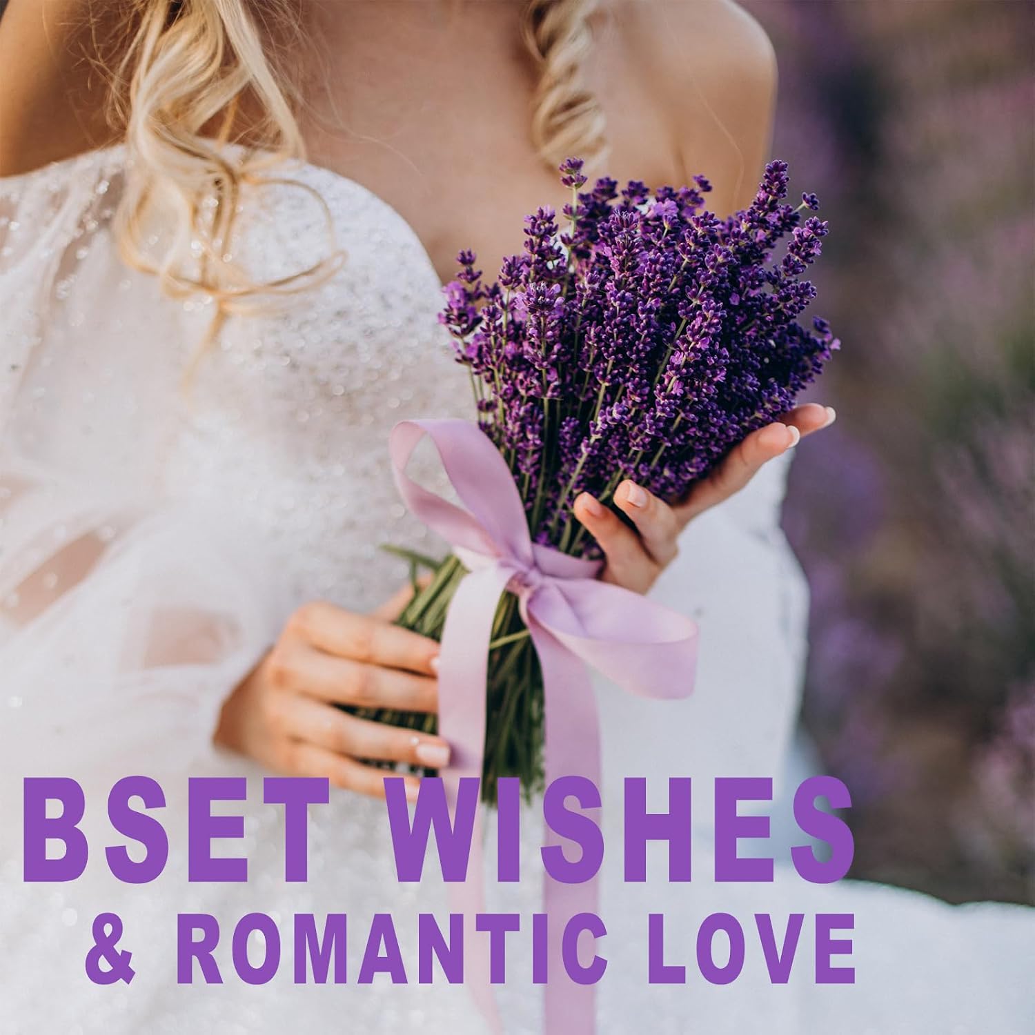 2 Bundles Naturally Dried Lavender Bouquets for Wedding & Home Decor & Gift