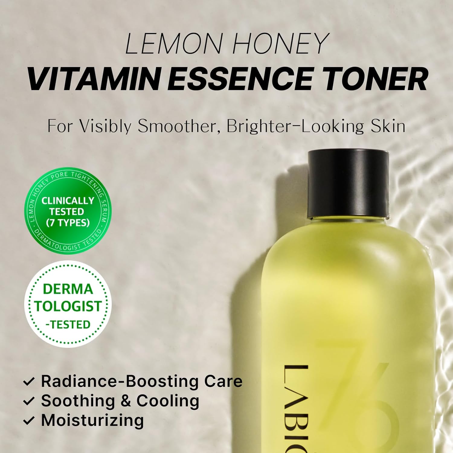Lemon Honey Vitamin Essence Toner for Face – Hydrating & Soothing Facial Toner with Niacinamide, Vitamins C & E, Herbal Extracts for Refreshed, Dewy Skin, Korean Skin Care, 7.1 fl oz / 210ml - Image 2