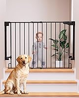 Vista 35 de Cumbor Puerta para bebés de 29.7-54.2" de ancho para escaleras, Ganadora de los Premios Mom's Choice Awards - Puerta para perros con cierre
