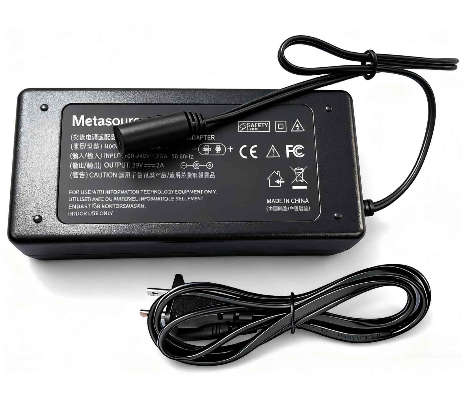 Amazon.com: Metasources 2-Prong 29V AC/DC Adapter Compatible with