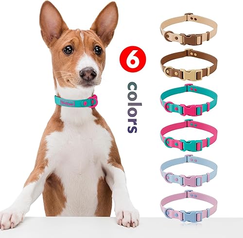 Miniatura 6 de Wolfone Collar de perro ajustable impermeable para perros pequeños, medianos y grandes, cómodo, resistente, a prueba de olores, fácil de limpiar,