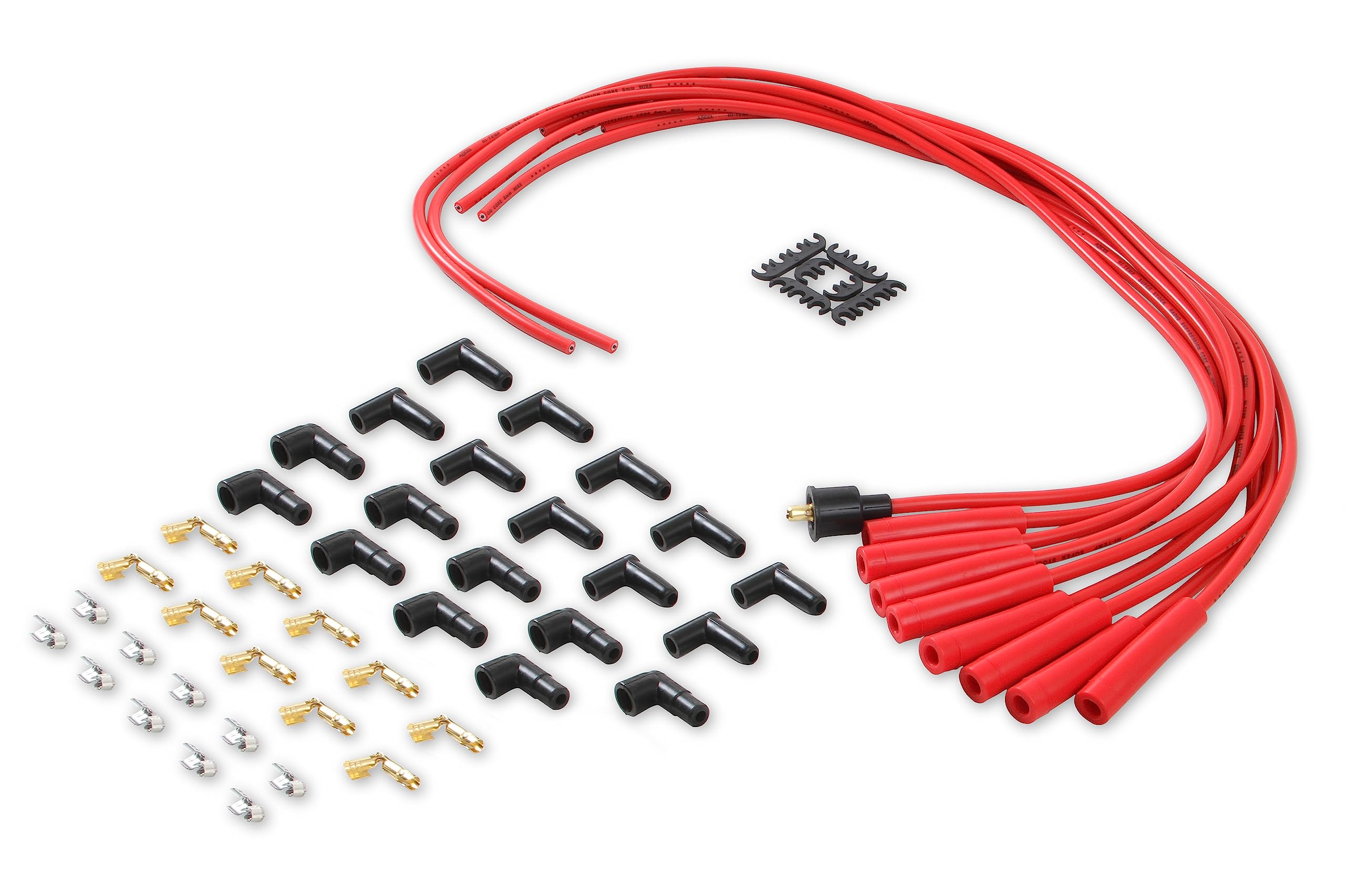 Amazon.com: ACCEL 4040R Spark Plug Wire Set- 8mm - Red Wire with