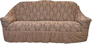 HOME DWELL 260 GSM Jacquard Sofa Cover - 3+1+1 Set | Fits 3-Seater (140–180 cm) & 1-Seater (180–230 cm) | Elegant