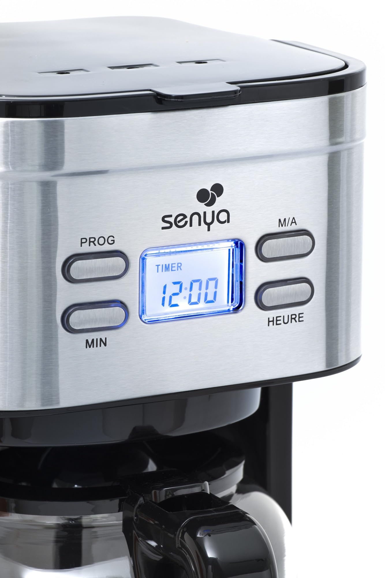 Senya - jarra de cristal para su cafetera SENYA SYBF-CM019, potencia calorífica 900 W