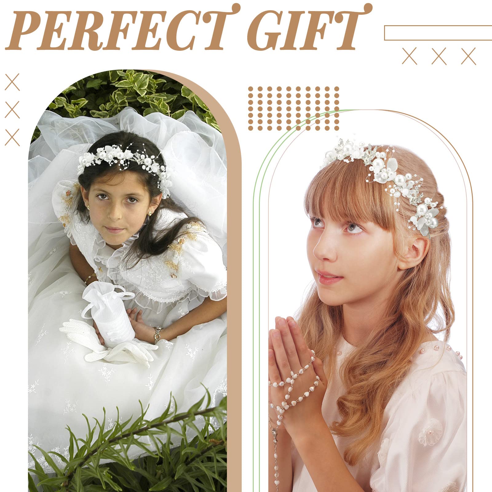 Amazon.com: Retrowavy 2 Pcs Flower Girl Headpiece, Flower 