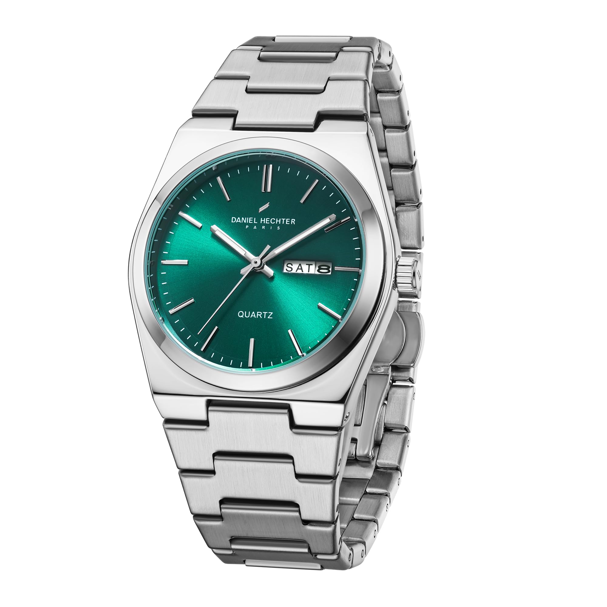Paris Avenue Hoche Collection Modern Analog Watch for Men with Round Dial and Stainless Steel Band-DHM1004-image-31
