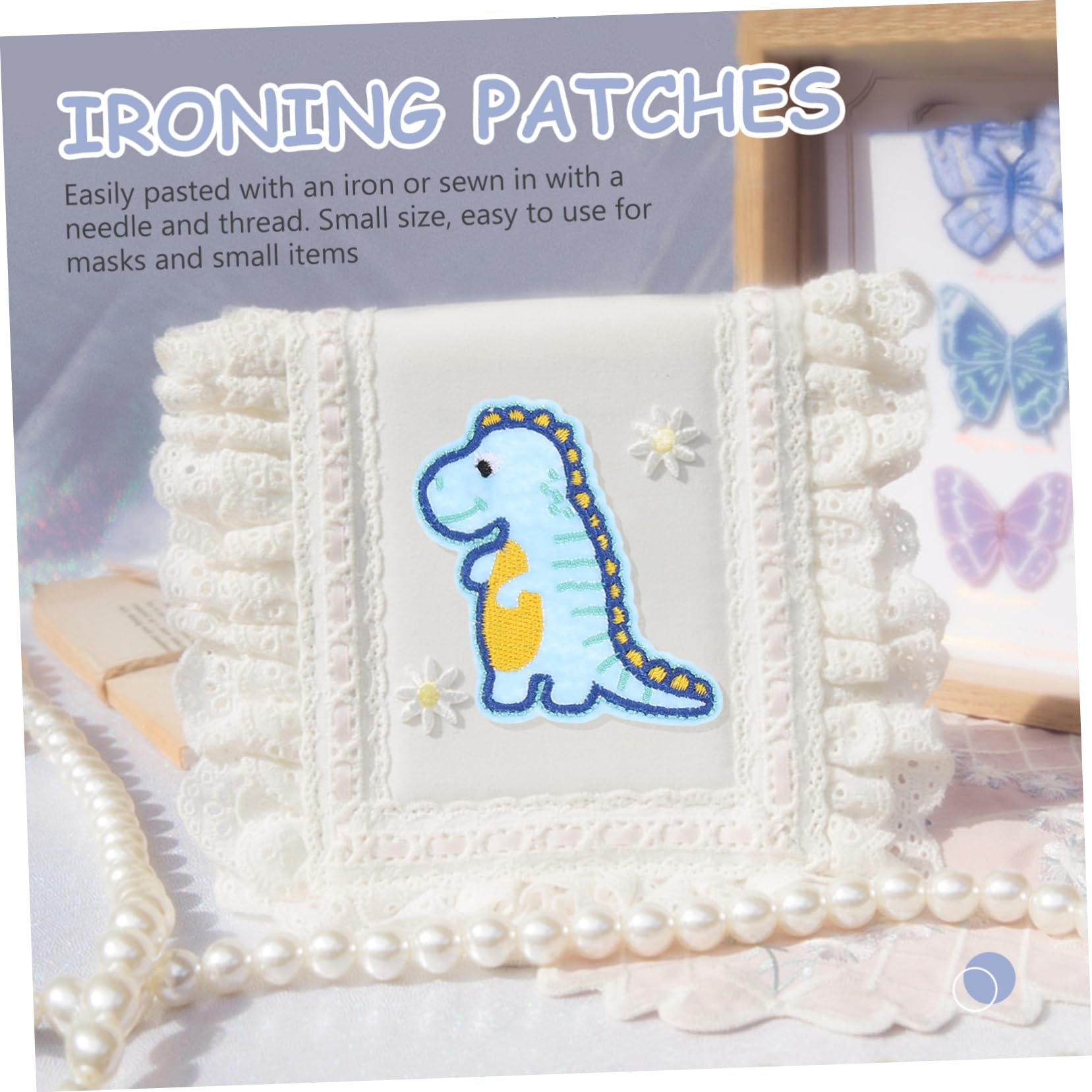 VILLCASE 4stücke Cartoon Dinosaur Patches Bügelflicken Für Kinderbekleidung Rucksäcke Hüte Und Jeans Zum Reparieren Und Dekorieren