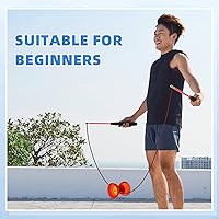 Vista 4 de Lenwen Juego de 3 diábolos chinos Yoyo, 5 rodamientos Pro Diábolos (5 pulgadas) con palos de mano y cuerdas de aleación de aluminio, juguete