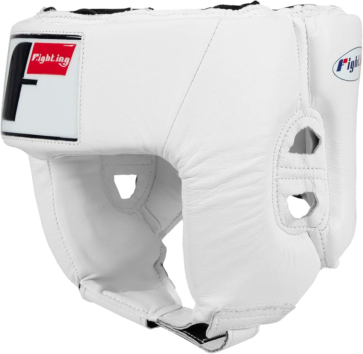 Casco de competición de boxeo de EE. UU. (cara abierta), blanco, grande