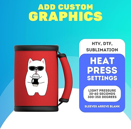 Vista 9 de TahoeBay Asa universal para vasos (paquete de 3) se adapta a botellas de agua, latas, aisladores de latas, correa de mango de neopreno en blanco