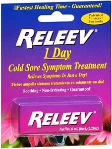 RELEEV 1 Day Cold Sore Treatment 6 mL (Pack of 8)