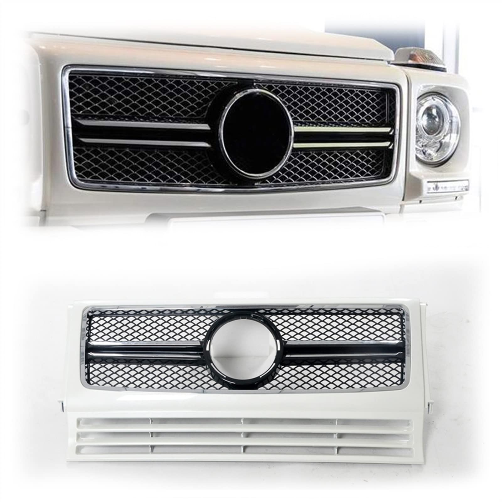 Calandre blanche Benz Classe G W463 look AMG finition luxe - 8